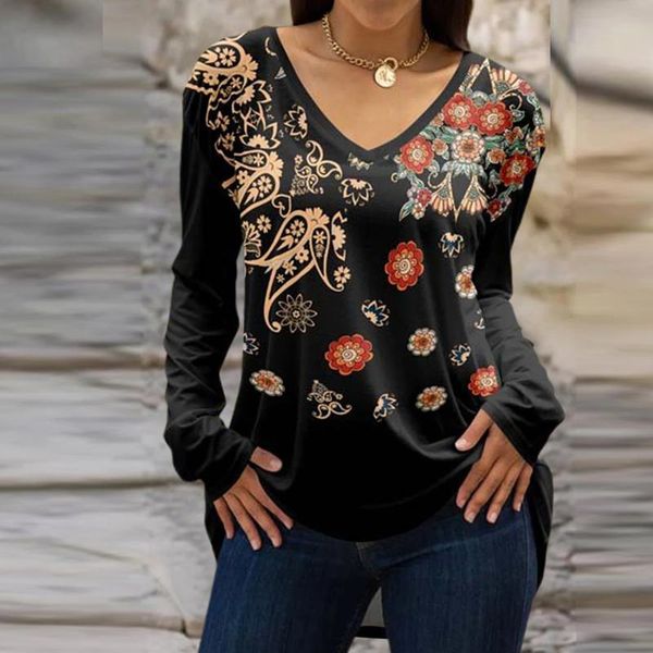 women's blouses & shirts spring elegant long sleeve office lady shirt pullover women casual v neck floral print blouse autumn loose str, White
women's blouses & shirts spring elegant long sleeve office lady shirt pullover women casual v neck floral print blouse autumn loose str, White