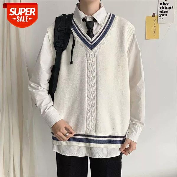 2020 men's college style clothes cashmere sweaters sleeveless waistcoat white color vest knitting v-neck wool pullover -2xl #wn57, White;black
2020 men's college style clothes cashmere sweaters sleeveless waistcoat white color vest knitting v-neck wool pullover -2xl #wn57, White;black