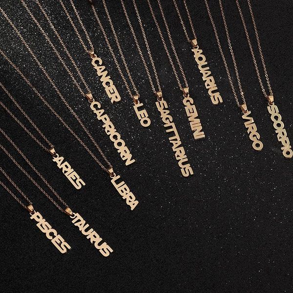 pendant necklaces art vintage necklace for women creative english version of the twelve constellation ins clavicle chain aesthetic jewelry, Silver
pendant necklaces art vintage necklace for women creative english version of the twelve constellation ins clavicle chain aesthetic jewelry, Silver