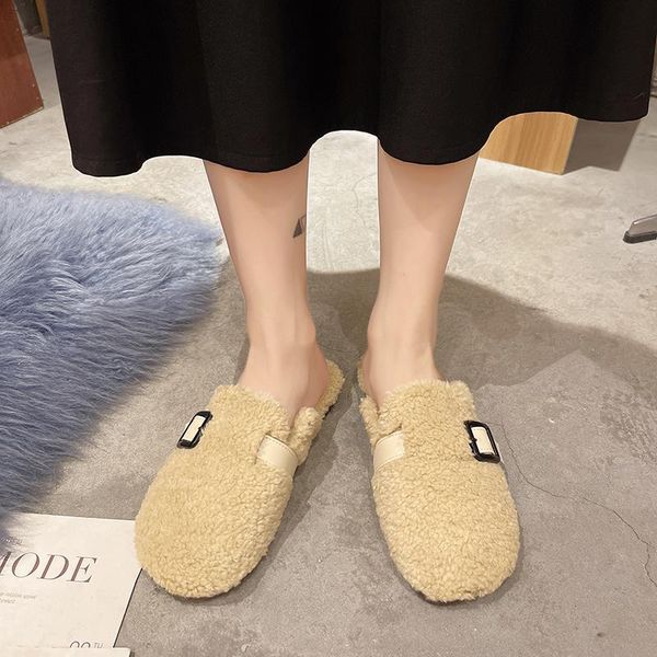 slippers fur shoes low womens outdoor platform slides flock cover toe winter footwear fashion pantofle plush flat massage, Black
slippers fur shoes low womens outdoor platform slides flock cover toe winter footwear fashion pantofle plush flat massage, Black