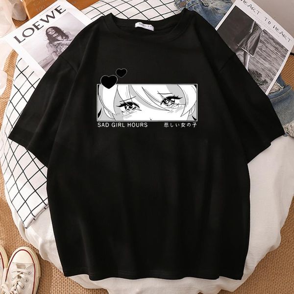 men's t-shirts sad girl hours cartoon print t shirt summer comfortable man's oversized clothing fashion breathable mens tshirts, White;black
men's t-shirts sad girl hours cartoon print t shirt summer comfortable man's oversized clothing fashion breathable mens tshirts, White;black