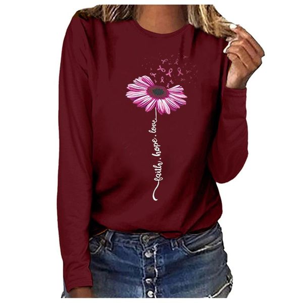 women's t-shirt 2021 plus size breast cancer print casual women summer fashion o-neck floral long sleeve female loose tee #f, White
women's t-shirt 2021 plus size breast cancer print casual women summer fashion o-neck floral long sleeve female loose tee #f, White