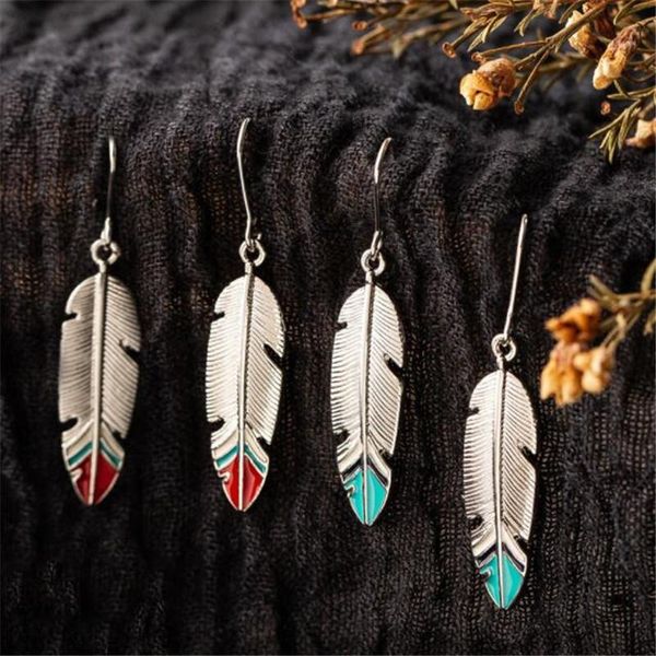 stud retro simple style long leaf earrings silver color ear hook for women elegant temperament female jewelry, Golden;silver
stud retro simple style long leaf earrings silver color ear hook for women elegant temperament female jewelry, Golden;silver