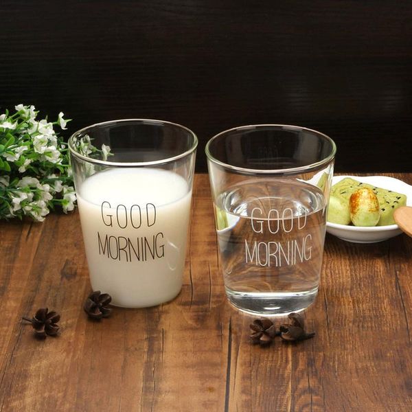 wine glasses simple letter printed glass mug heat resistant tea beer milk juice cup drinkware coffee gift breakfast 
wine glasses simple letter printed glass mug heat resistant tea beer milk juice cup drinkware coffee gift breakfast
