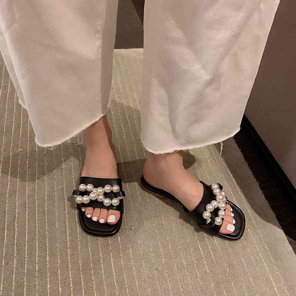 women slippers open toe pearl chain summer beach shoes green/white/yellow/black soft soles wild comfortable slippers sandal 210513
women slippers open toe pearl chain summer beach shoes green/white/yellow/black soft soles wild comfortable slippers sandal 210513
