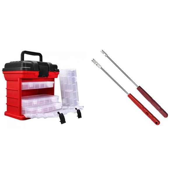 fishing accessories 1 pcs 26x15x25cm 4 layer portable carp tackle boxes & 2pcs rapid gear hook
fishing accessories 1 pcs 26x15x25cm 4 layer portable carp tackle boxes & 2pcs rapid gear hook