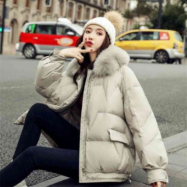 light down jacket short women's wear white duck fox hair korean version thin large fur collar female student winter, Black
light down jacket short women's wear white duck fox hair korean version thin large fur collar female student winter, Black