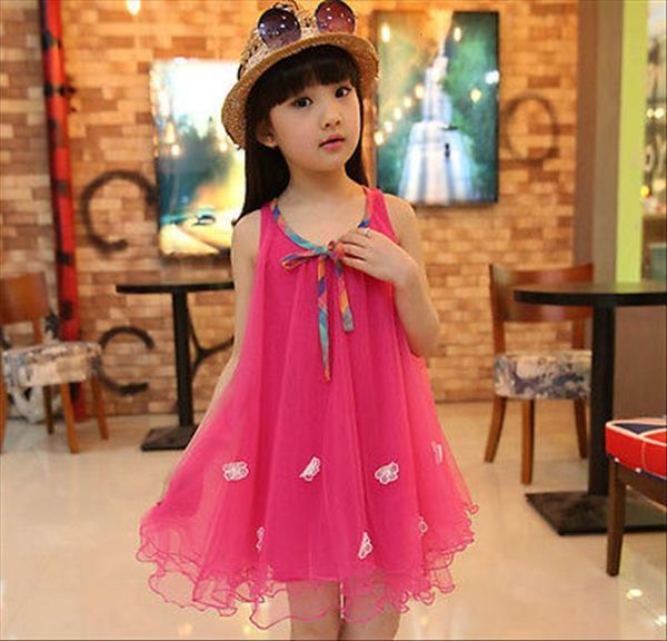aa beautiful kids girls clothes girl dress sleeveless bow summer cool floral birthday party beach 2 3 4 5 6, Red;yellow
aa beautiful kids girls clothes girl dress sleeveless bow summer cool floral birthday party beach 2 3 4 5 6, Red;yellow
