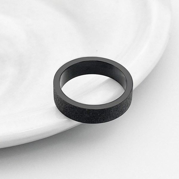 titanium steel ring black frosted simple fashion couple stainless index finger mens cluster rings, Golden;silver
titanium steel ring black frosted simple fashion couple stainless index finger mens cluster rings, Golden;silver