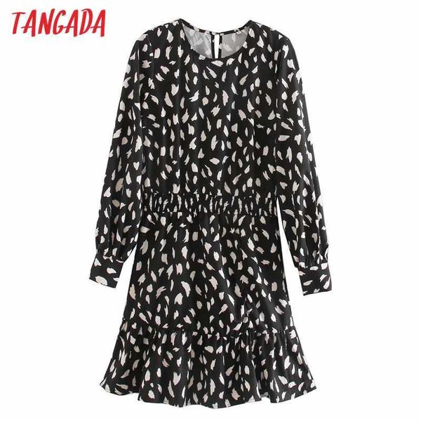 tangada autumn fashion women print dress long sleeve strethy waist office ladies midi dress xn525 210609, Black;gray
tangada autumn fashion women print dress long sleeve strethy waist office ladies midi dress xn525 210609, Black;gray