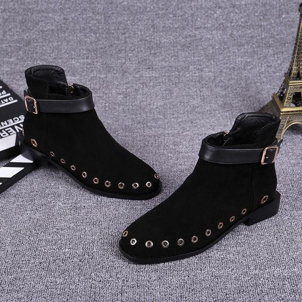 boots 2021 rivets ankle boots,women autumn/winter nubuck leather shoes,pointed toe,square low heels, fashion black female footware1
boots 2021 rivets ankle boots,women autumn/winter nubuck leather shoes,pointed toe,square low heels, fashion black female footware1