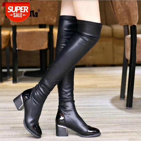 dijigirls fashion pu leather over knee boots women sequined toe elastic stretch thick heel thigh high riding boots #hs7z, Black
dijigirls fashion pu leather over knee boots women sequined toe elastic stretch thick heel thigh high riding boots #hs7z, Black