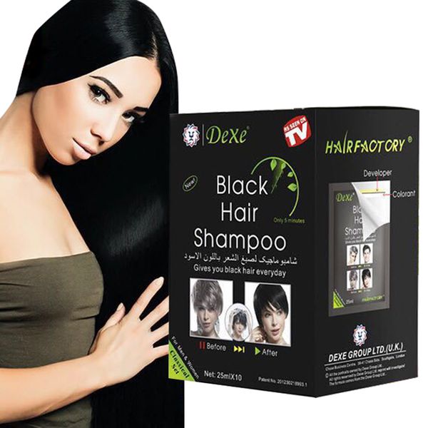 25ml 10pcs natural plant black hair shampoo hair dye make grey white hair darkening and shinny colorscouts
25ml 10pcs natural plant black hair shampoo hair dye make grey white hair darkening and shinny colorscouts