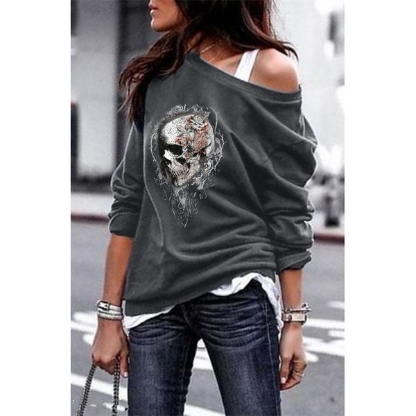 2021 new s-5xl women spring fashion style one shouder casual long sleeve t-shirt skull plus size full t-shirt, White
2021 new s-5xl women spring fashion style one shouder casual long sleeve t-shirt skull plus size full t-shirt, White