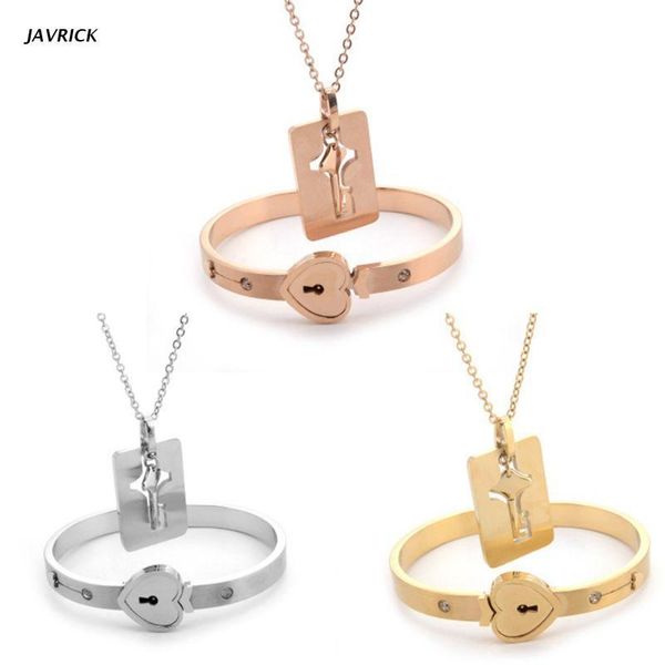 charm bracelets concentric lock couple necklace set women men titanium steel heart-shaped locks bracelet valentine day gifts, Golden;silver
charm bracelets concentric lock couple necklace set women men titanium steel heart-shaped locks bracelet valentine day gifts, Golden;silver
