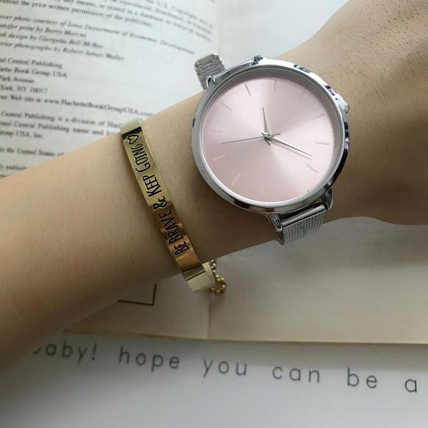 wristwatches colorful dial stainless steel quartz relogio feminino fashion ladies watch leisure round women's watches, Slivery;brown
wristwatches colorful dial stainless steel quartz relogio feminino fashion ladies watch leisure round women's watches, Slivery;brown