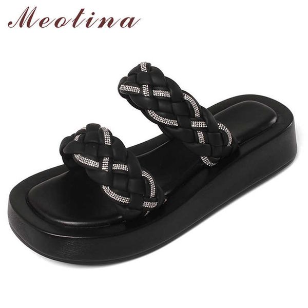 meotina slippers shoes women flat platform sandals square toe ladies footwear beach shoes summer black apricot fashion 210608
meotina slippers shoes women flat platform sandals square toe ladies footwear beach shoes summer black apricot fashion 210608