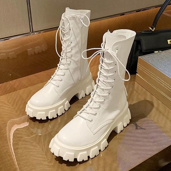 boots lace up combat mid-calf 2021 pu leather high platform women punk gothic black white autumn brand designer
boots lace up combat mid-calf 2021 pu leather high platform women punk gothic black white autumn brand designer