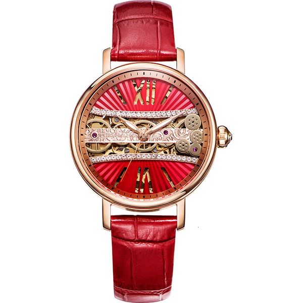 watch aiersh / elshi women's hollow mechanical 50m life waterproof japanese movement, Slivery;brown
watch aiersh / elshi women's hollow mechanical 50m life waterproof japanese movement, Slivery;brown