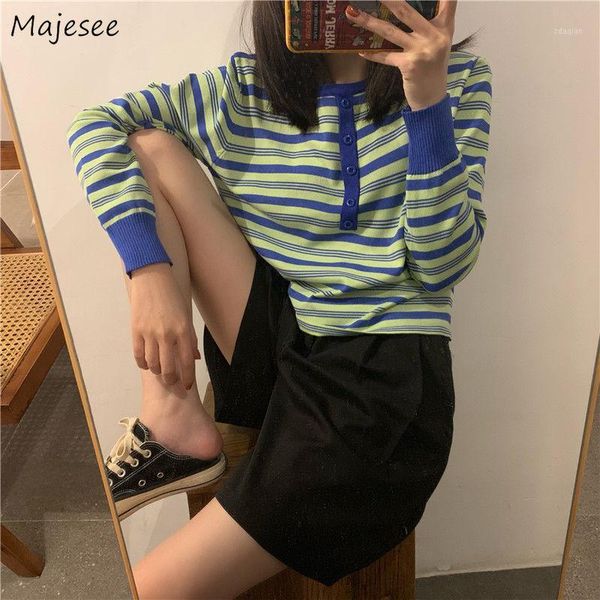 pullovers womens striped vintage harajuku turn-down collar slim thin sweater korean style knitted female all-match casual women's swea, White;black
pullovers womens striped vintage harajuku turn-down collar slim thin sweater korean style knitted female all-match casual women's swea, White;black
