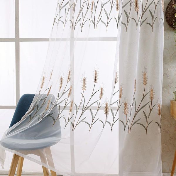 idyllic wheat ear bedroom white warp knitting mesh yarn embroidery curtain customization & drapes
idyllic wheat ear bedroom white warp knitting mesh yarn embroidery curtain customization & drapes