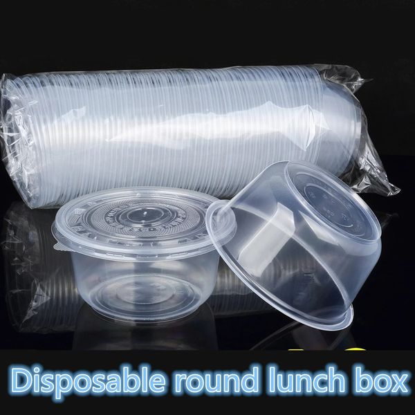 50pcs Disposabe Round unch Box Pastic Bow Thick Transparent Convenient Bow Packed Bow PP unch Box Porridge
50pcs Disposabe Round unch Box Pastic Bow Thick Transparent Convenient Bow Packed Bow PP unch Box Porridge