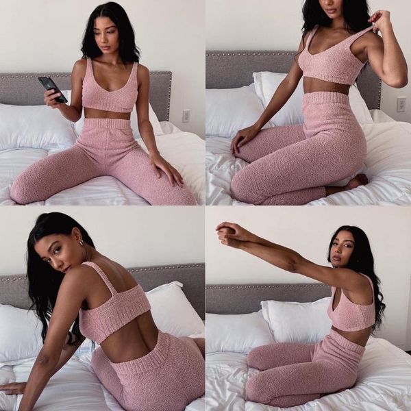 fluffy loungewear soft sweater knitted suit casual lounge homewear outfits pajamas undefined set 2pc fur women v-neck women's two piece, White
fluffy loungewear soft sweater knitted suit casual lounge homewear outfits pajamas undefined set 2pc fur women v-neck women's two piece, White