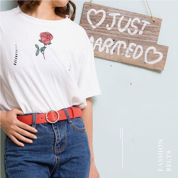 belts women metal round buckle wide female punk leather dress waist belt for ladies casual jeans straps waistband pants, Black;brown
belts women metal round buckle wide female punk leather dress waist belt for ladies casual jeans straps waistband pants, Black;brown