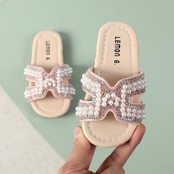 slipper girls' summer princess shoes 2021 little girl pearl slippers open toe sandals baby fashion girls platforms, Black;grey
slipper girls' summer princess shoes 2021 little girl pearl slippers open toe sandals baby fashion girls platforms, Black;grey