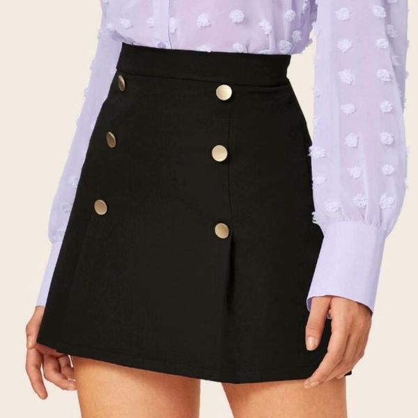 skirts women skirt 2021 high waist pleated sweet girls dance mini office wear a-line with buttons, Black
skirts women skirt 2021 high waist pleated sweet girls dance mini office wear a-line with buttons, Black