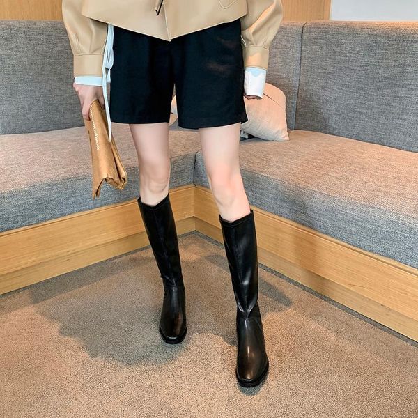 boots 2021 winter but knee autumn and long skinny soft leather are thin korean with legs, Black
boots 2021 winter but knee autumn and long skinny soft leather are thin korean with legs, Black