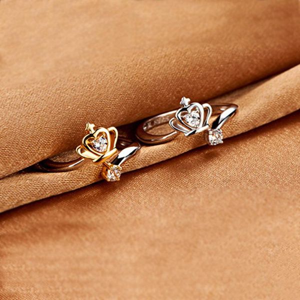 wedding rings fashion exquisite crystal crown opening christmas gift for women egagement jewelry bijoux, Slivery;golden
wedding rings fashion exquisite crystal crown opening christmas gift for women egagement jewelry bijoux, Slivery;golden