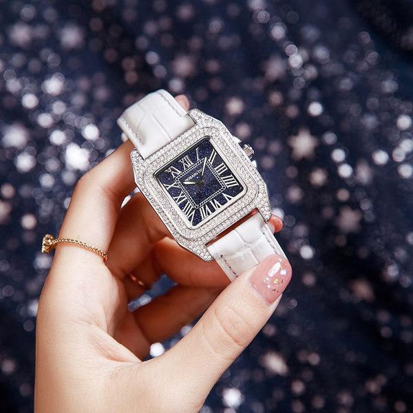 square wristwatch for women diamond starry sky watches vintage ladies watch wristwatches, Slivery;brown
square wristwatch for women diamond starry sky watches vintage ladies watch wristwatches, Slivery;brown