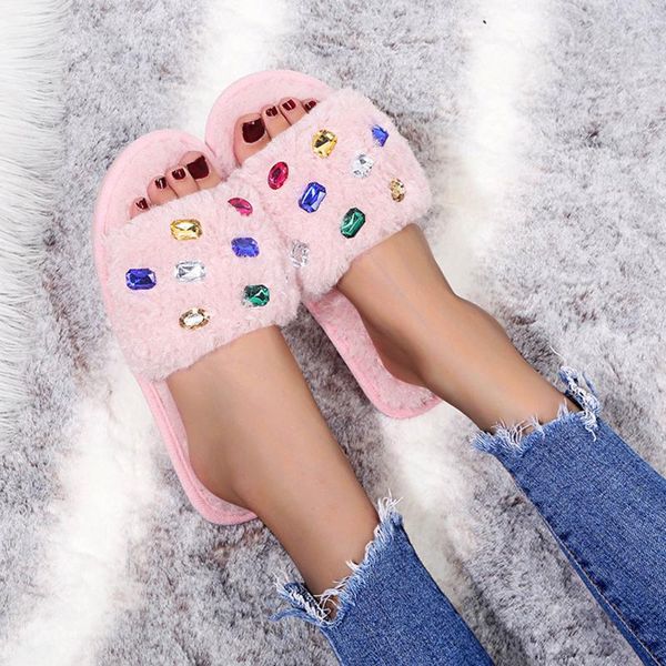 sandals summer plush slippers fashion open toe solid color women's metal chain outdoor casual shoes plus size, Black
sandals summer plush slippers fashion open toe solid color women's metal chain outdoor casual shoes plus size, Black
