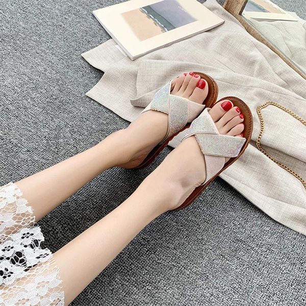 slippers woman summer ladies open toe crystal non slip flat shoes comfortable casual fashion female 2021, Black
slippers woman summer ladies open toe crystal non slip flat shoes comfortable casual fashion female 2021, Black