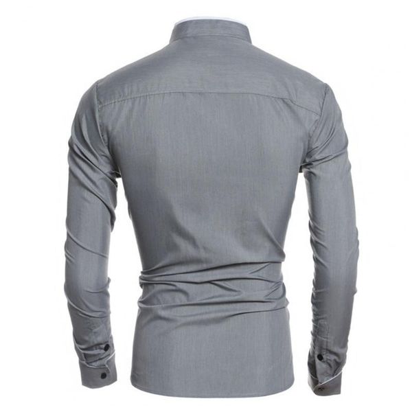 men's casual shirts shirt great formal contrast color line autumn stand collar male, White;black
men's casual shirts shirt great formal contrast color line autumn stand collar male, White;black
