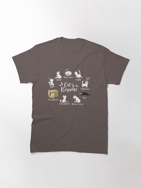women's t-shirt t shirt women cats resume..... classic, White 
women's t-shirt t shirt women cats resume..... classic, White