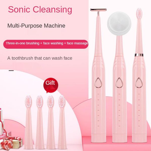 smart electric toothbrush six-speed 5 heads usb rechargeable soft hair waterproof sonic vibrating massage face brush
smart electric toothbrush six-speed 5 heads usb rechargeable soft hair waterproof sonic vibrating massage face brush