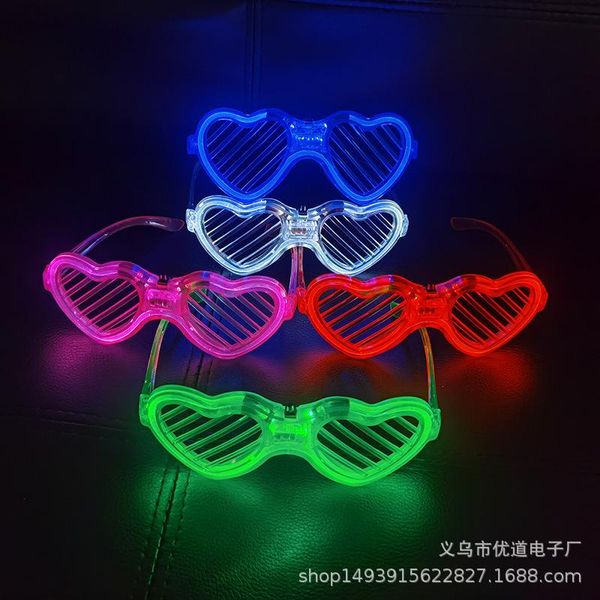 led luminous glasses jump di bar music festival party cheer props flash personalized blinds love sunglasses, White;black
led luminous glasses jump di bar music festival party cheer props flash personalized blinds love sunglasses, White;black