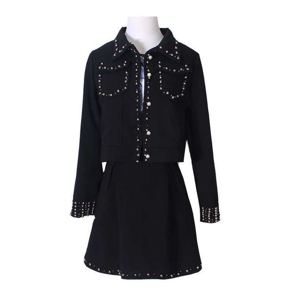 perhaps u women black beading pearls jacket mini skirt zipper pencil 2 two pieces set elegant winter turn down collar t0041 210529, White
perhaps u women black beading pearls jacket mini skirt zipper pencil 2 two pieces set elegant winter turn down collar t0041 210529, White
