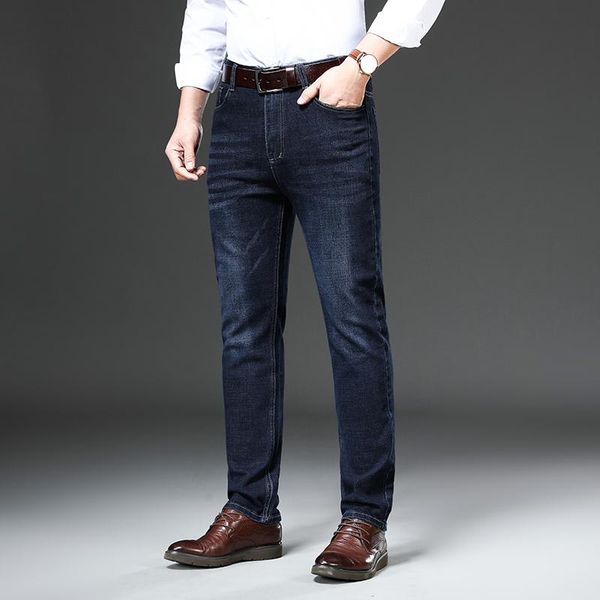 men's jeans brand autumn winter men straight business casual elastic loose black blue denim pants male trousers plus size k158
men's jeans brand autumn winter men straight business casual elastic loose black blue denim pants male trousers plus size k158