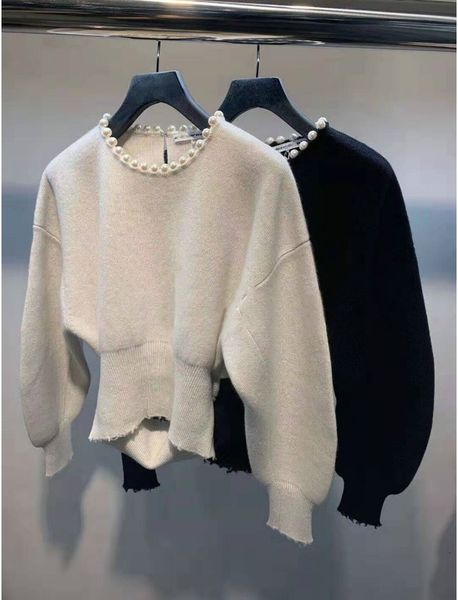 sweater fashion classic trendy brand pearl beading trim back hollowed out corset waist wool pullover short knit sweater for women a2, White;black
sweater fashion classic trendy brand pearl beading trim back hollowed out corset waist wool pullover short knit sweater for women a2, White;black