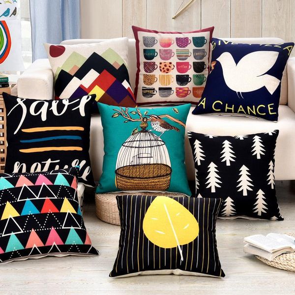 cushion/decorative pillow 1pcs tree cage cup pattern cotton linen throw cushion cover home decoration sofa bed decor decorative pillowcase 4
cushion/decorative pillow 1pcs tree cage cup pattern cotton linen throw cushion cover home decoration sofa bed decor decorative pillowcase 4