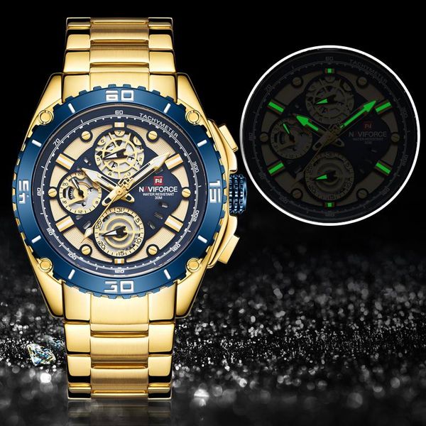 wristwatches 2021 naviforce men watch business quartz wristwatch mens gold blue fashion casual watches relogio masculino, Slivery;brown
wristwatches 2021 naviforce men watch business quartz wristwatch mens gold blue fashion casual watches relogio masculino, Slivery;brown