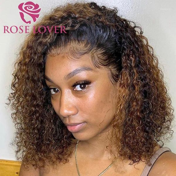 ombre colored curly bob lace front wig honey blonde for black women 4*4 closure pre plucked brazilian human hair wigs1, Black;brown
ombre colored curly bob lace front wig honey blonde for black women 4*4 closure pre plucked brazilian human hair wigs1, Black;brown