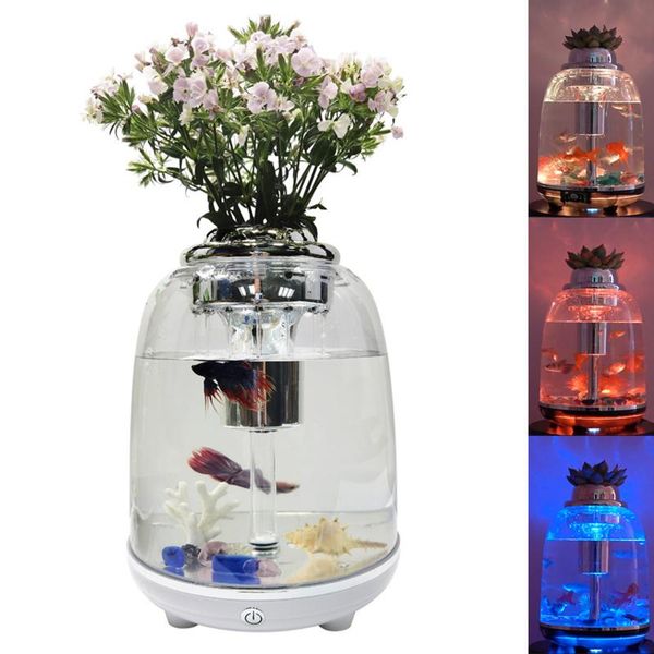 aquariums aquarium fish tank 5.5l with power filter transparent colorful led lighting for home office desk decoration accessories
aquariums aquarium fish tank 5.5l with power filter transparent colorful led lighting for home office desk decoration accessories