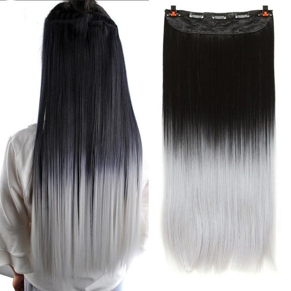 synthetic wigs wtb long straight 5 clip in hair 3/4 full head hairpieces natural black to grey ombre two tones fake
synthetic wigs wtb long straight 5 clip in hair 3/4 full head hairpieces natural black to grey ombre two tones fake