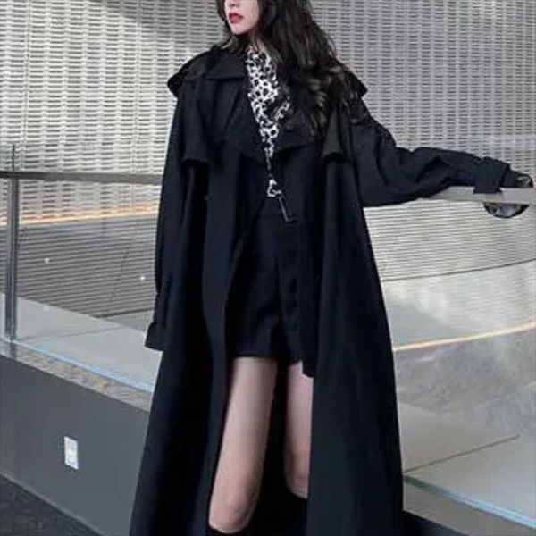 women's trench coats 2021 spring and autumn windbreaker mid-length coat women female, Tan;black
women's trench coats 2021 spring and autumn windbreaker mid-length coat women female, Tan;black