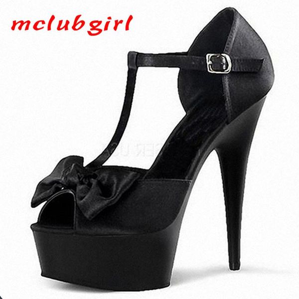 dress shoes mclubgirl 15cm heels fish mouth bag heel super high waterproof platform thick bottom simple bow tie t-strap sandals lyp, Black
dress shoes mclubgirl 15cm heels fish mouth bag heel super high waterproof platform thick bottom simple bow tie t-strap sandals lyp, Black