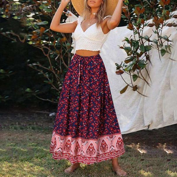 skirts stylish elegant holiday falda summer casual high elastic waist skirt 2021 fashion bohemian long zanzea floral print robe, Black
skirts stylish elegant holiday falda summer casual high elastic waist skirt 2021 fashion bohemian long zanzea floral print robe, Black